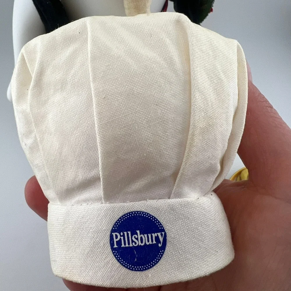 Vintage Pillsbury Doughboy Chef Figurine Display With Pastry Tray 12